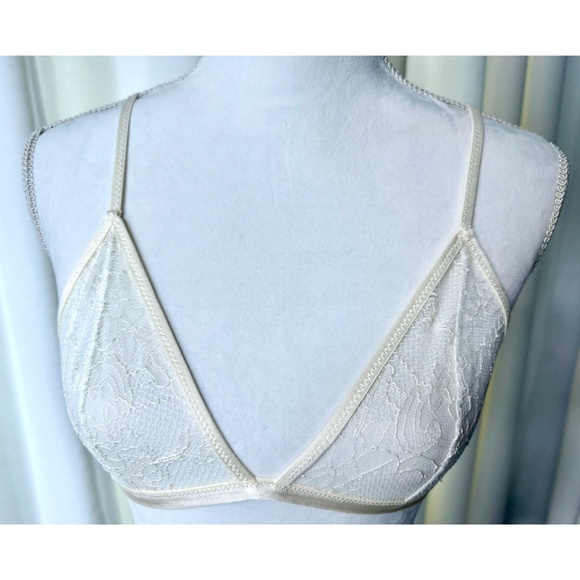Anine Bing Eileen Bra in Ivory Size Small - Picture 3 of 11